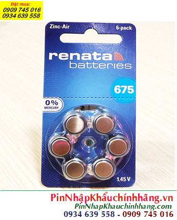 Renata PR44 /A675 _Pin máy trợ thính Renata PR44 /A675 /Pin máy điếc Renata PR44 /A675 |CÒN HÀNG